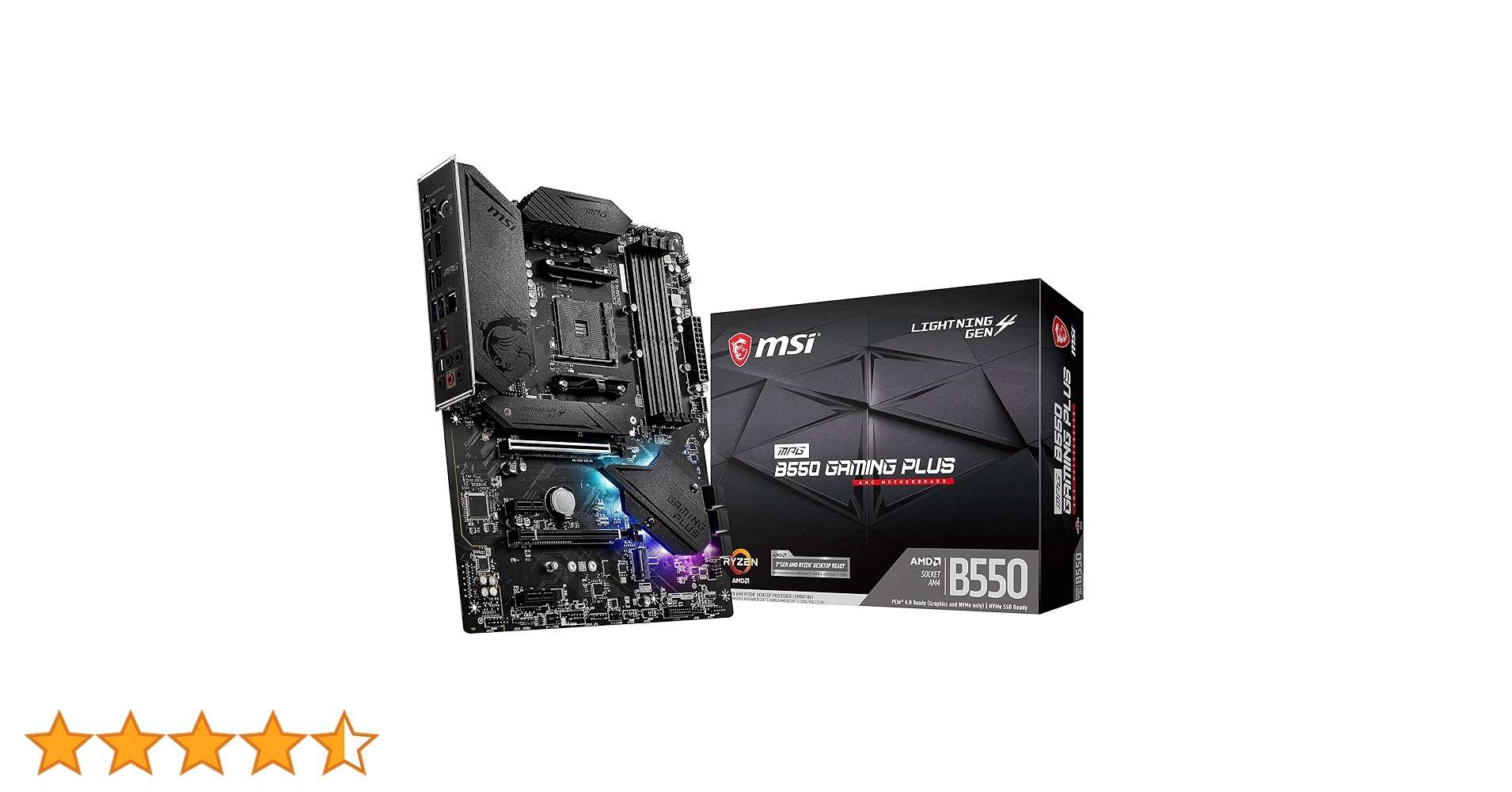 MSI MPG B550 Gaming Plus Computer Gaming Motherboard (AMD